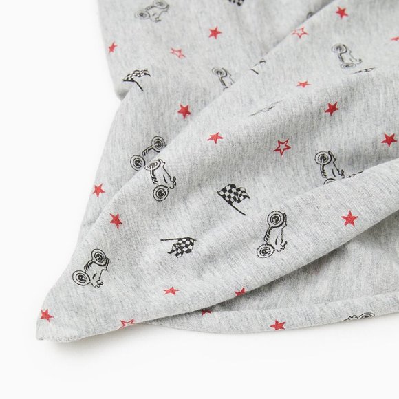 ZARA Cotton Motorcycle Print Neck Warmer NWT - Picture 2 of 6